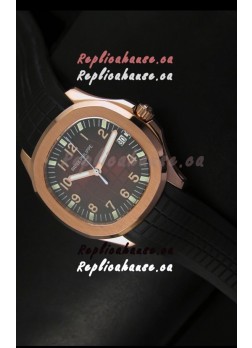 Patek Philippe Aquanaut Rose Gold in Brown Dial Watch - 1:1 Mirror Replica