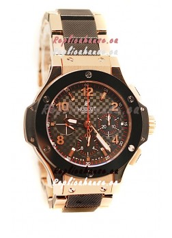 Hublot Big Bang Cappuccino Gold Swiss Replica Watch