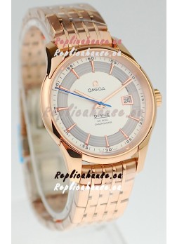 Omega Co Axial De Ville Hour Vision Swiss Replica Gold Watch