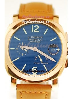 Panerai Luminor Marina Power Reserve Japanese Replica Gold Watch