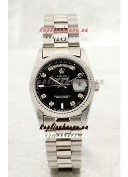 Rolex Day Date Silver Swiss Replica Watch