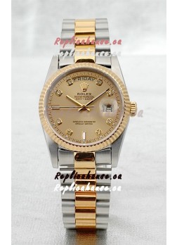 Rolex Day Date Two Tone Swiss Replica Watch