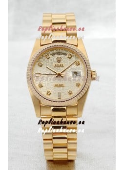 Rolex Day Date Gold Japanese Replica Watch