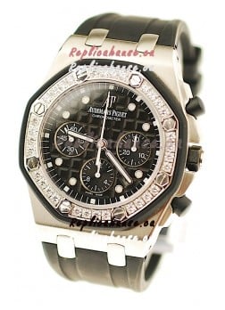 Audemars Piguet Royal Oak Offshore Alinghi Limited Edition Swiss Replica Watch in Diamond Bezel