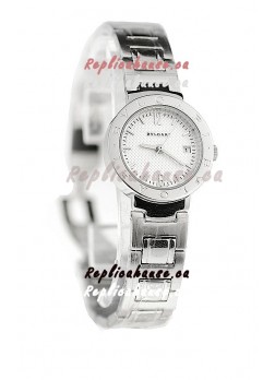 Bvlgari Quartz Japanese Watch in Silver Dial