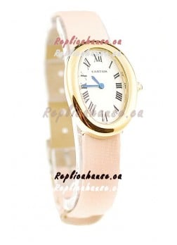 Cartier Baignoire Ladies Japanese Replica Gold Watch