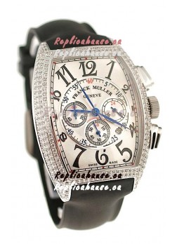 Franck Muller Master of Complications Swiss Replica Watch in Diamond Bezel