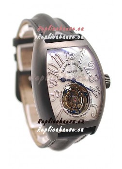 Franck Muller Aeternitas Tourbillon Swiss Replica PVD Watch in White Markers