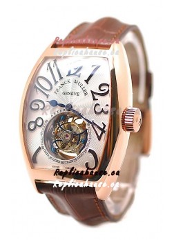 Franck Muller Aeternitas Tourbillon Swiss Replica Gold Watch 