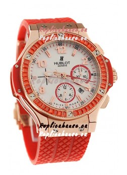 Hublot Gold Big Bang Tutti Fruitti Red Swiss Replica Watch