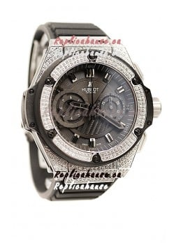 Hublot Gold Big Bang King Power Diamond Swiss Replica Watch