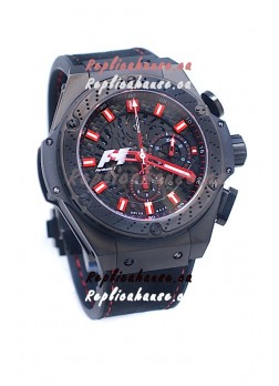 Hublot Big Bang F1 Edition King Power Swiss Replica Black Ceramic Watch