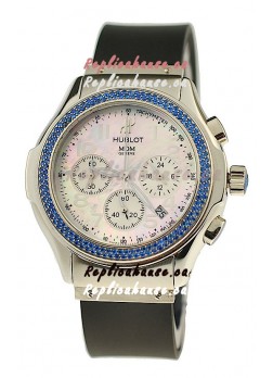 Hublot MDM Chronograph Swiss Replica Watch in Steel Case