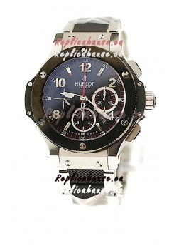 Hublot Big Bang Swiss Replica Watch in Steel/Rubber Strap