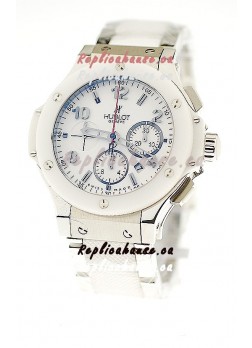 Hublot Big Bang Swiss Replica Watch in Steel/Rubber Strap