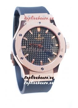 Hublot Classic Fusion Rose Gold Carbon Dial Watch