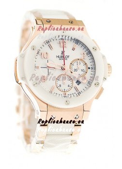 Hublot Big Bang 18K Pink Gold Casing Swiss Watch 