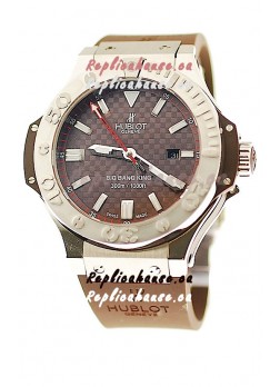 Hublot Big Bang King Swiss Watch in Steel Case Palladium Coated Bezel