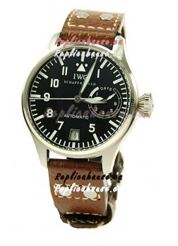 IWC Big Pilot Swiss Replica Watch in Black Dial