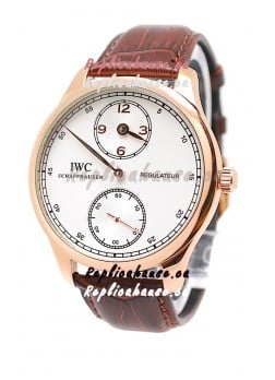 IWC Portuguese Regulateur Japanese Gold Watch