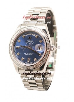 Rolex Day Date Silver Swiss Replica Watch