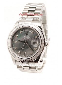 Rolex DayDate Japanese Replica Watch in Pearl Dial