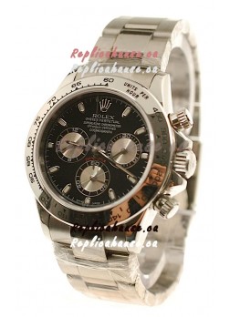 Rolex Replica Daytona Cosmograph Swiss Watch in Black Dial - 2011 Edition