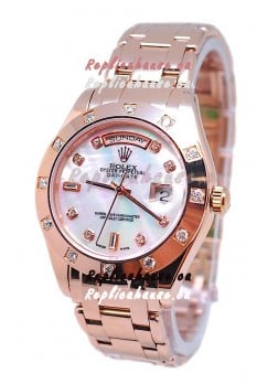 Rolex Day Date White Mother of Pearl Swiss Replica Watch