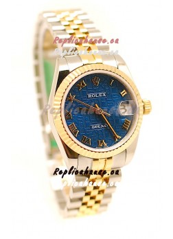 Rolex DateJust Mid-Sized Swiss Replica Two Tone Watch