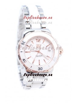 Tag Heuer Formula 1 Japanese Quartz Ladies Watch in Ceramic Bezel with Diamonds