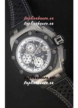 Audemars Piguet Royal Oak Offshore Rubens Barrichello Titanium Swiss Watch - Secs hand 12 O Clock