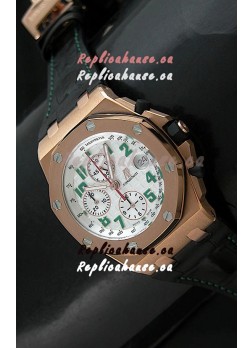 Audemars Piguet Royal Oak Offshore Pride of Mexico Swiss Watch - Secs hands at 12 O'Clock