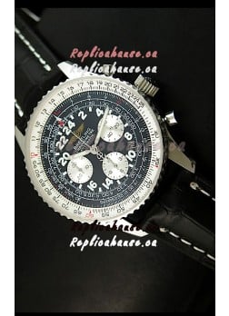Breitling Navitimer Cosmonaute Swiss Replica Watch in Black Dial - MIRROR Replica