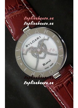 Bvlgari B.zerol Japanese Replica Quartz Watch in White Dial