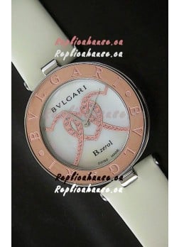 Bvlgari B.zerol Japanese Replica Quartz Watch in White Dial