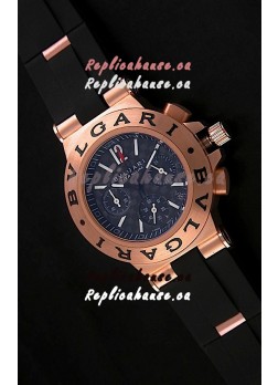Bvlgari CH35 S Aluminium Japanese Replica Watch in Black