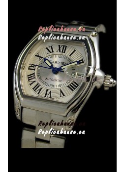 Cartier Roadster Swiss Replica Watch in White Dial
