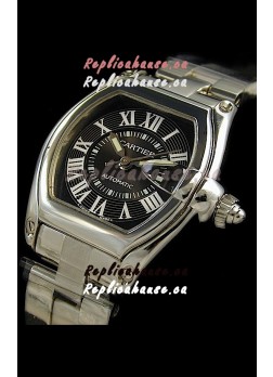 Cartier Roadster Swiss Replica Watch in Black Dial
