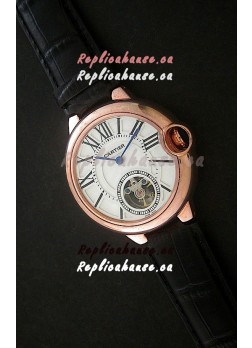 Cartier Ballon de Japanese Replica Watch  in Rose Gold Case