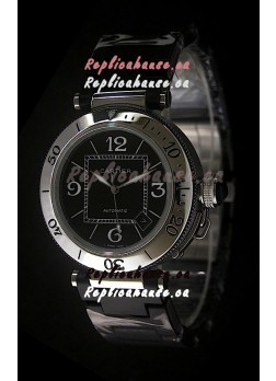 Cartier Pasha de Swiss Replica Watch in Black Dial