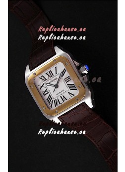 Cartier Santos in Swiss Replica Watch in White Dial