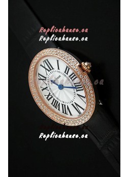 Cartier Baignoire Ladies Swiss Replica Watch in Rose Gold