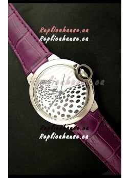 Ballon De Cartier Watch in Leopard Dial