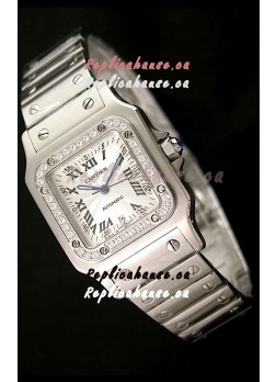 Cartier Santos Swiss Replica Watch - Automatic Movement