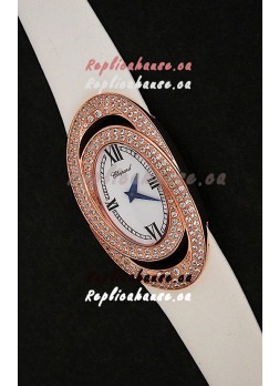 Chopard Xtravagza Swiss Replica Watch in White Strap