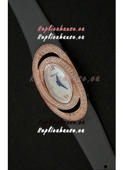 Chopard Xtravagza Swiss Replica Watch in Black Strap