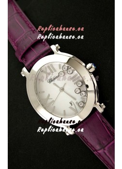 Chopard Happy Sport Ladies Japanese Replica Watch in Steel