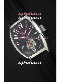 Franck Muller Tourbillon Japanese Replica Watch in Black Dial