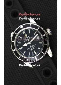 Breitling SuperOcean Heritage II B20 42MM Black Dial Black Bezel Swiss Replica Watch - 1:1 Mirror Edition