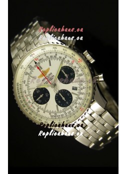 Breitling Navitimer 01 Swiss 1:1 Mirror Updated 2017 Replica Watch in White Dial